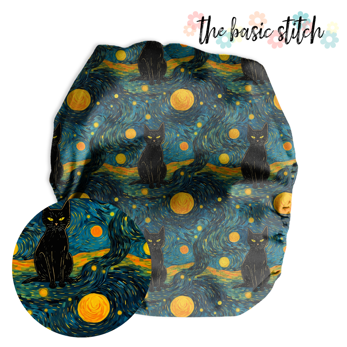 Van Gogh’s Cat Fitted Diaper