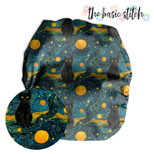 Van Gogh’s Cat Fitted Diaper
